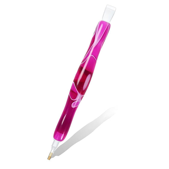 Diamond Painting Ergonomischer Premium-Stift – Pink Flame Wave Unique-Diamond