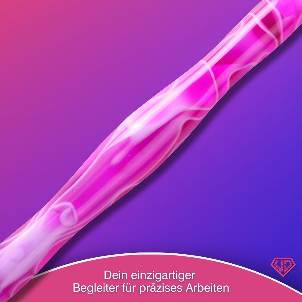 Diamond Painting Ergonomischer Premium-Stift – Pink Flame Wave Unique-Diamond