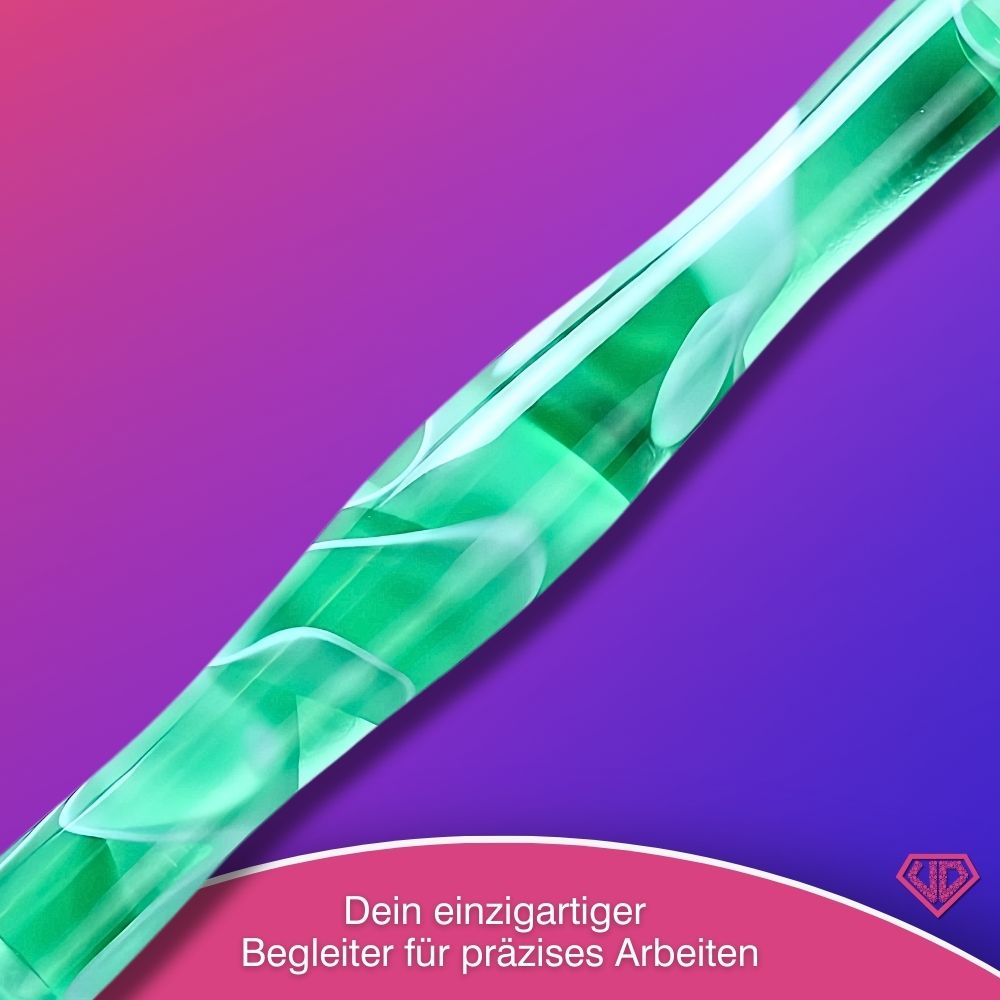 Diamond Painting Ergonomischer Premium-Stift – Emerald Wave Unique-Diamond