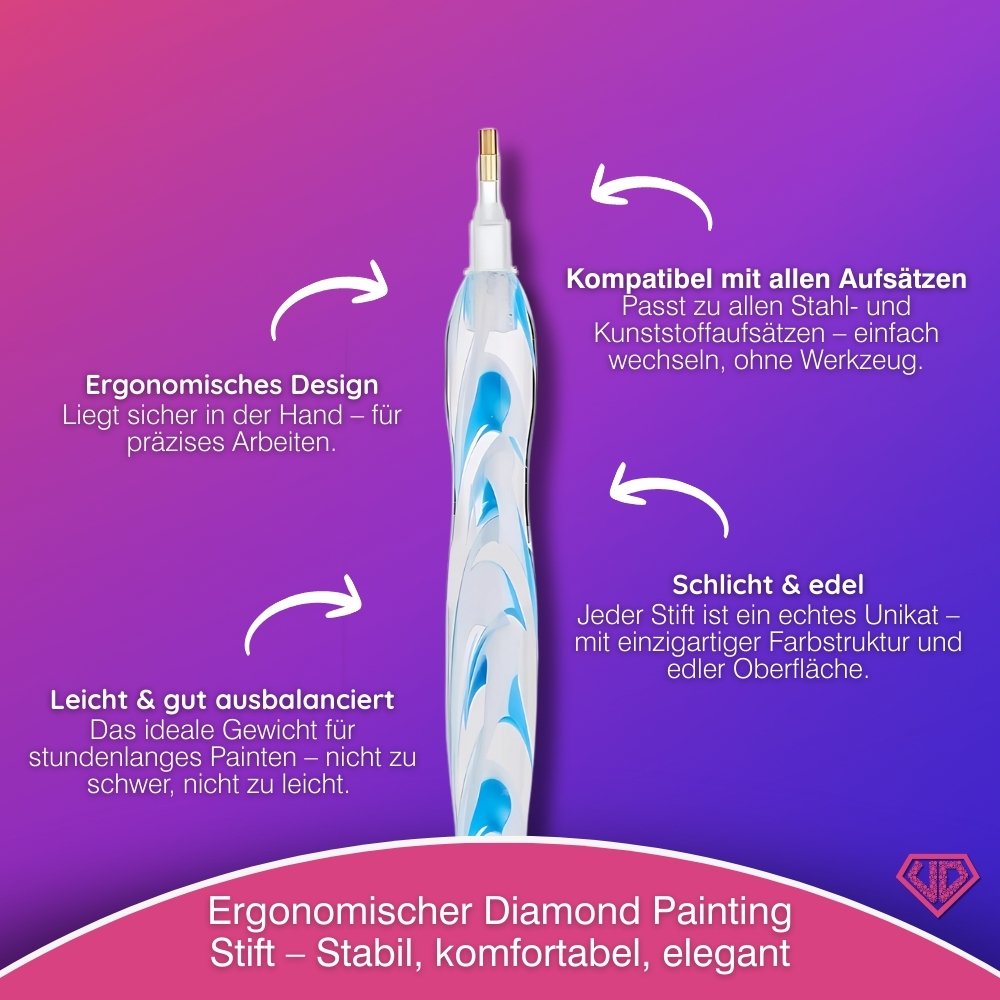 Diamond Painting Ergonomischer Premium-Stift – Ice Crystal Unique-Diamond