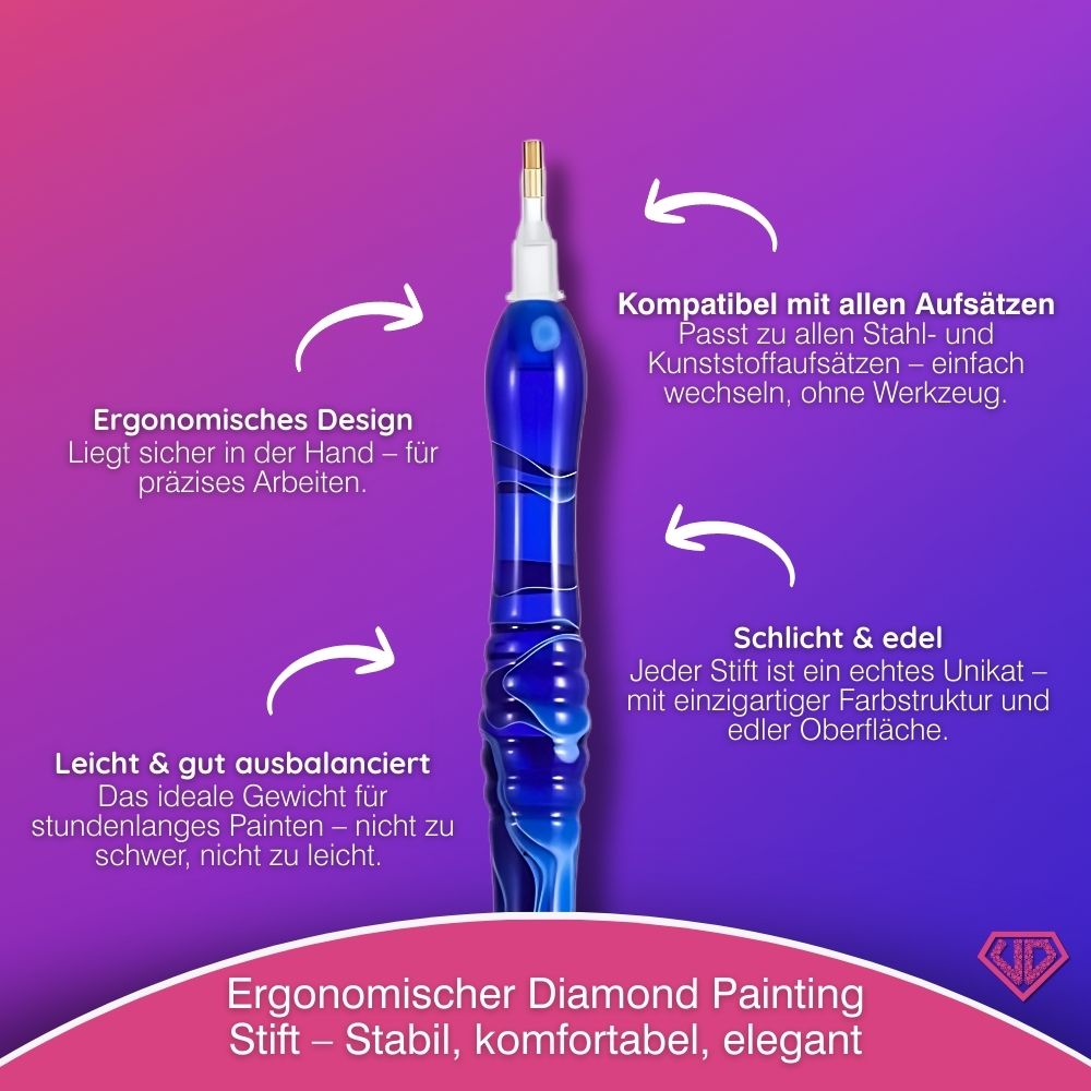 Diamond Painting Ergonomischer Premium-Stift – Deep Ocean, Unique-Diamond