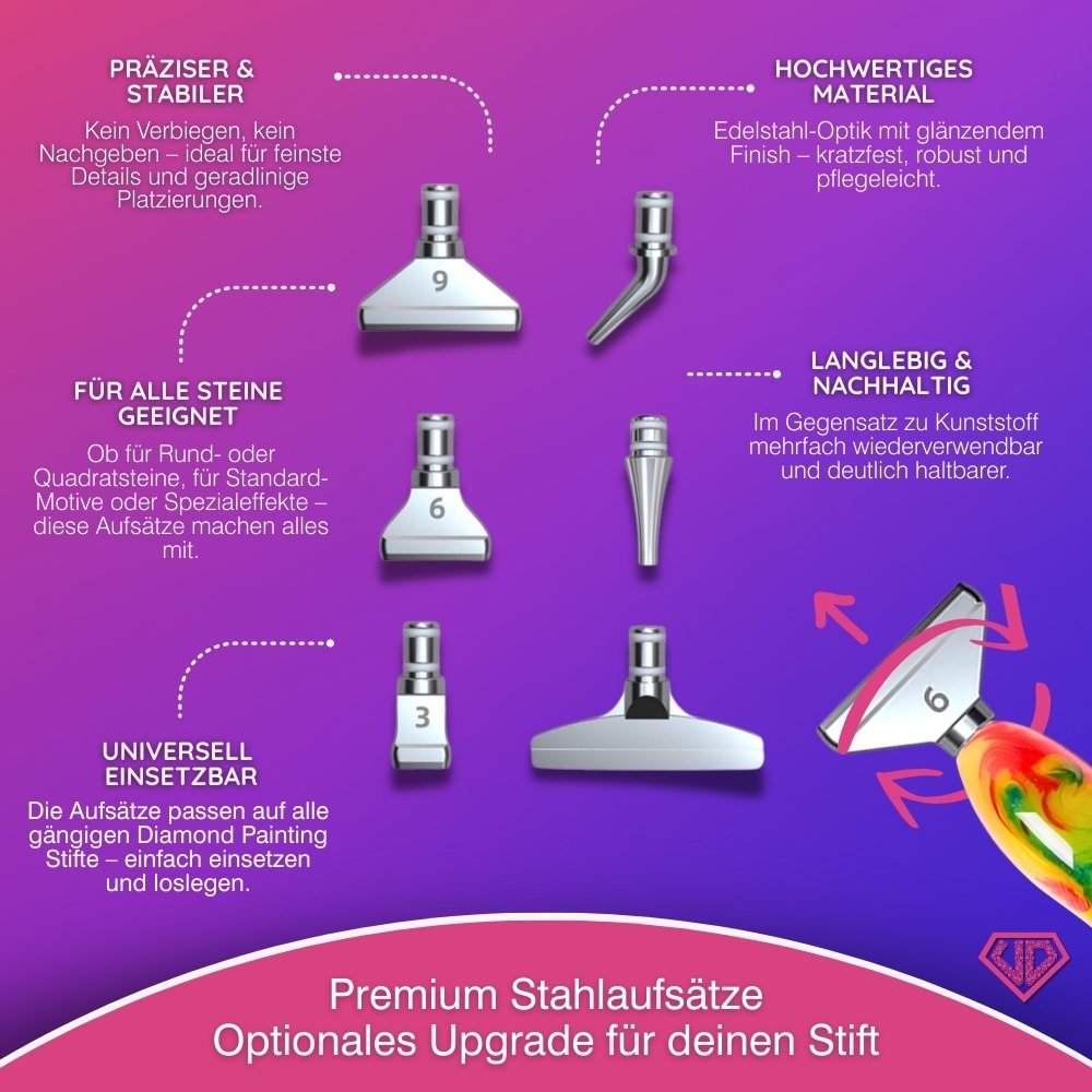 Diamond Painting Ergonomischer Premium-Stift – Fire & Lime Unique-Diamond