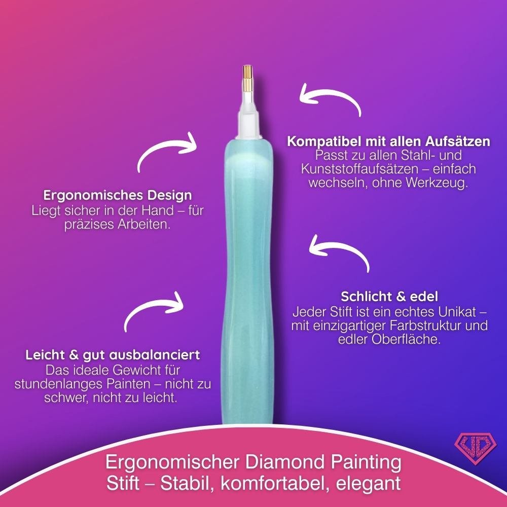 Diamond Painting Ergonomischer Premium-Stift – Ocean Mist Unique-Diamond