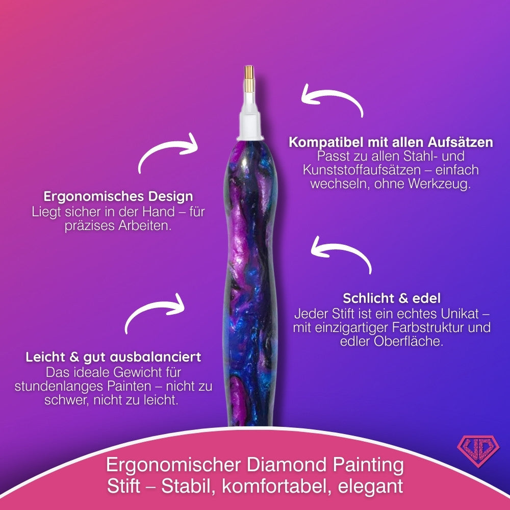 Diamond Painting Ergonomischer Premium-Stift – Galaxy Dream Edition, Unique-Diamond