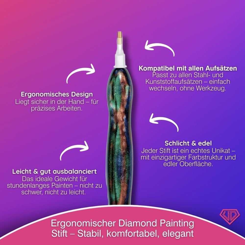Diamond Painting Ergonomischer Premium-Stift – Verdant Eclipse Unique-Diamond
