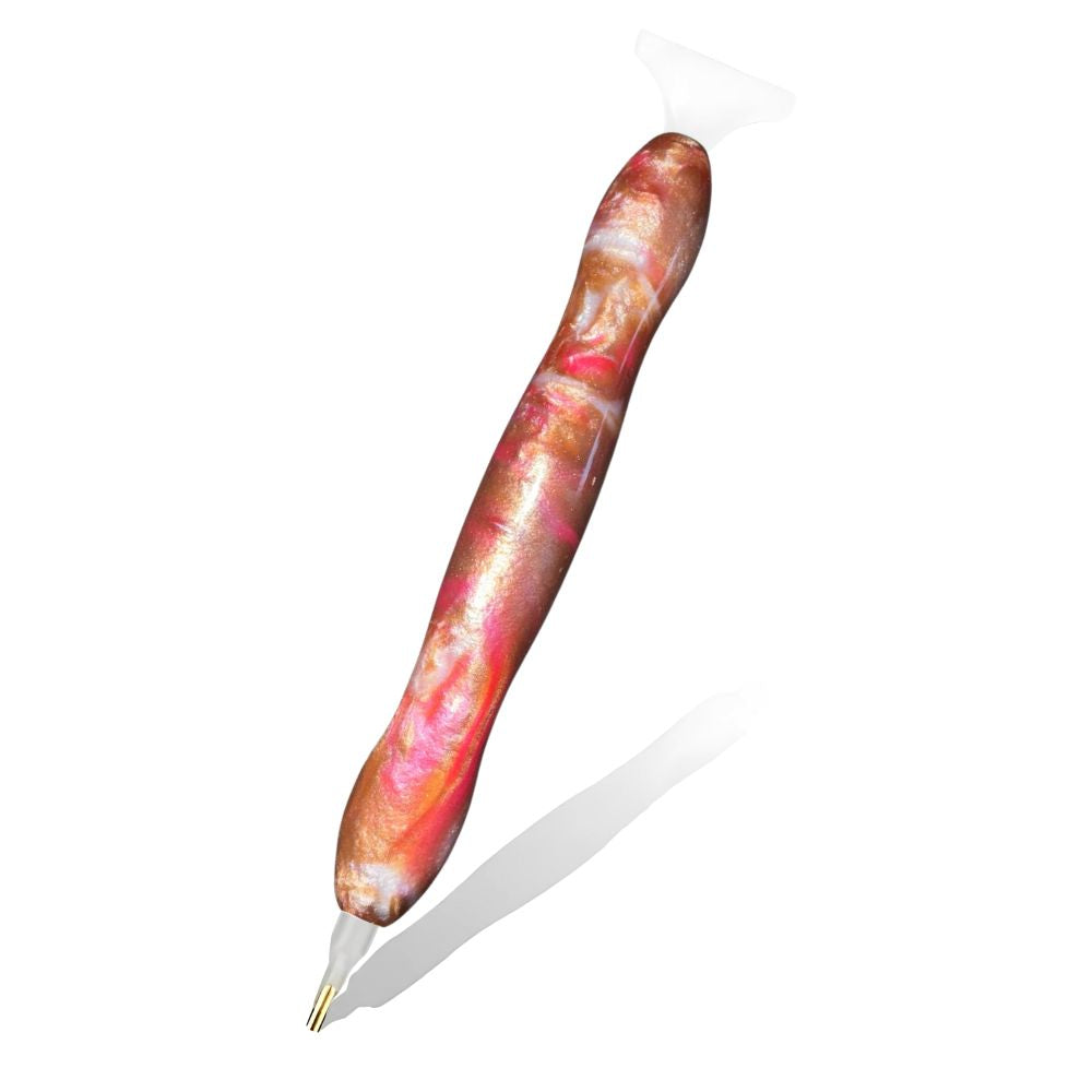 Diamond Painting Ergonomischer Premium-Stift – Golden Rosewood Edition, Unique-Diamond