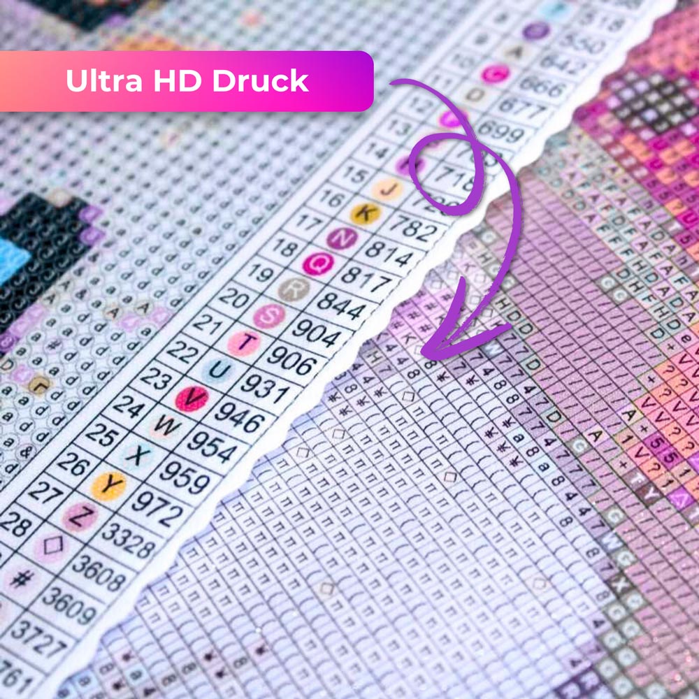 5D Diamond Painting AB Steine – Mystische Blütenträume mit 100 Farben