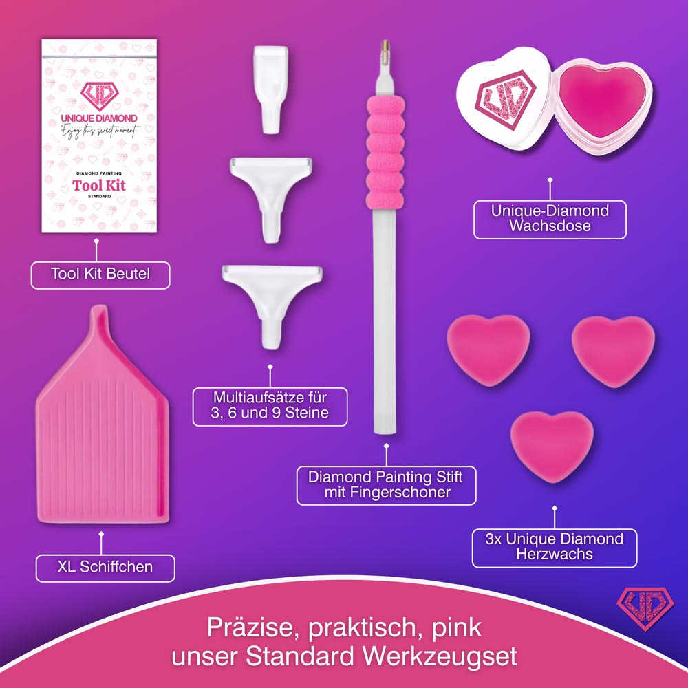 5D Diamond Painting – Die Schöne und das Biest Rose