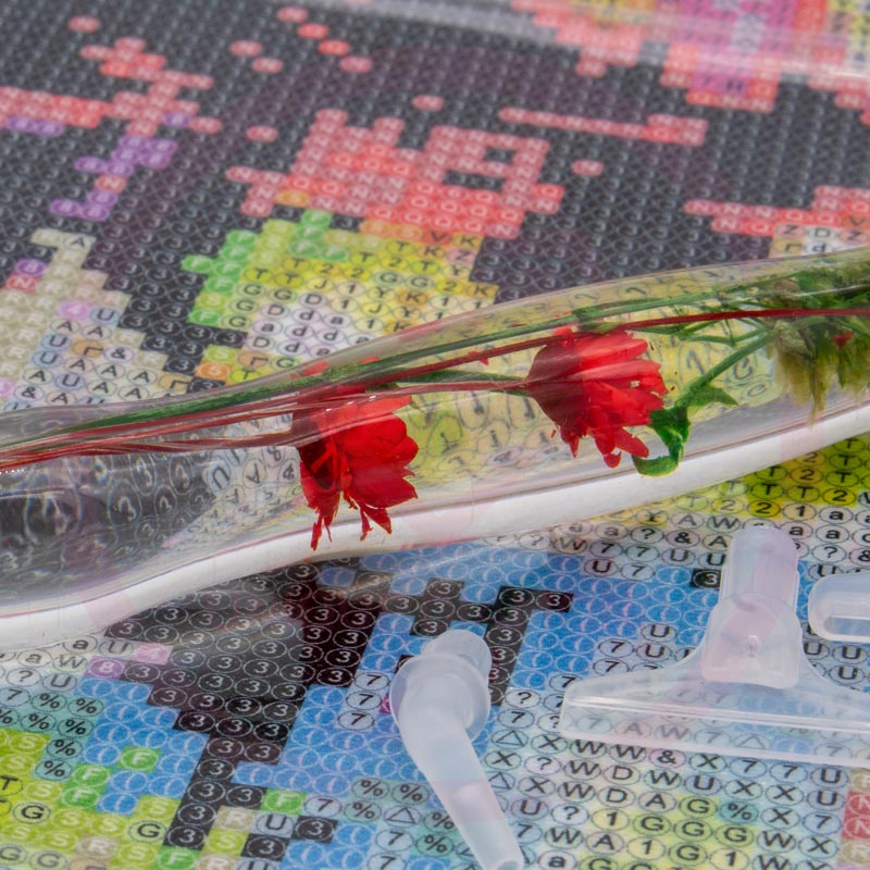 Diamond Painting Ergonomischer Premium-Stift – Scarlet Bloom Unique-Diamond