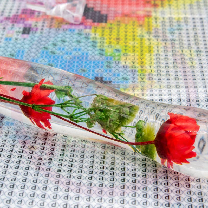 Diamond Painting Ergonomischer Premium-Stift – Scarlet Bloom Unique-Diamond