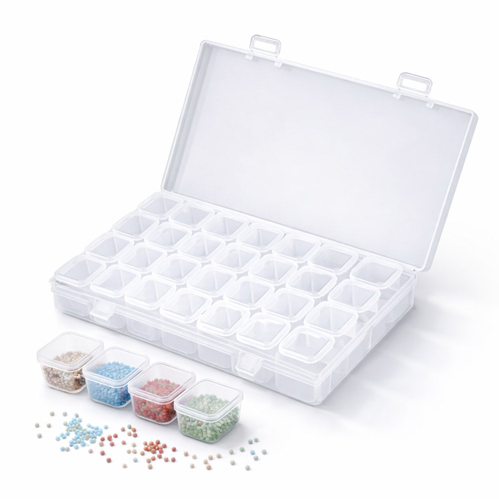 Diamond Painting L Aufbewahrungsbox mit 28 Fächer Zubehör