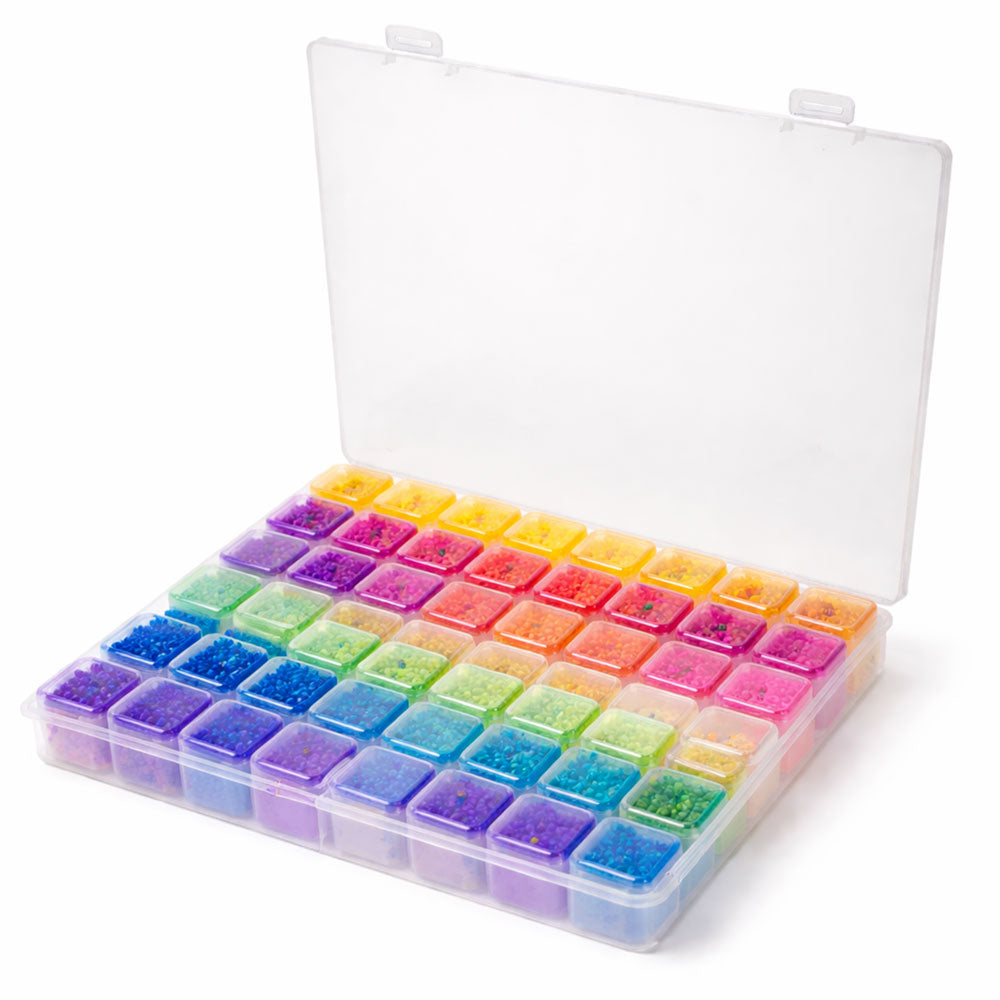 Diamond Painting XL Aufbewahrungsbox mit 56 Fächer Multicolor Zubehör - Unique-Diamond