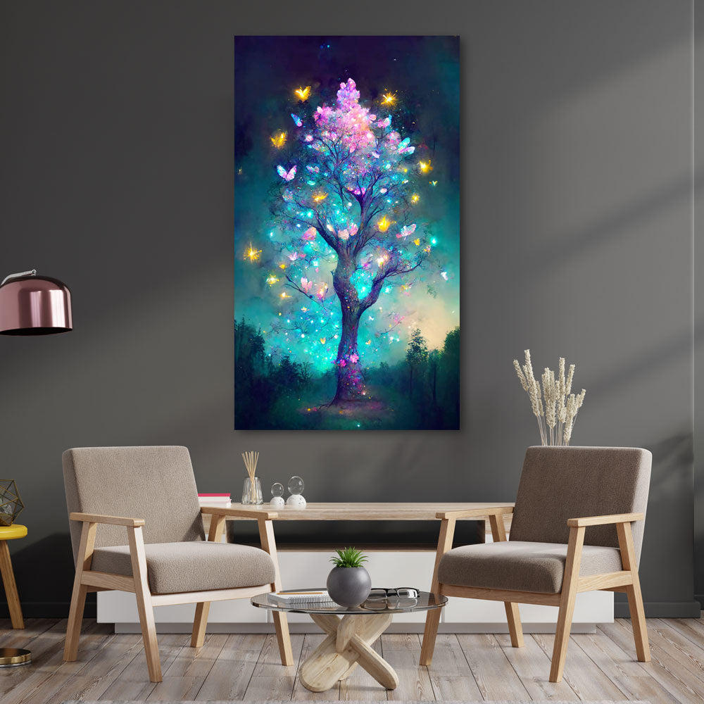 5D Diamond Painting XXL AB Steine Fantasy Tree, Unique-Diamond