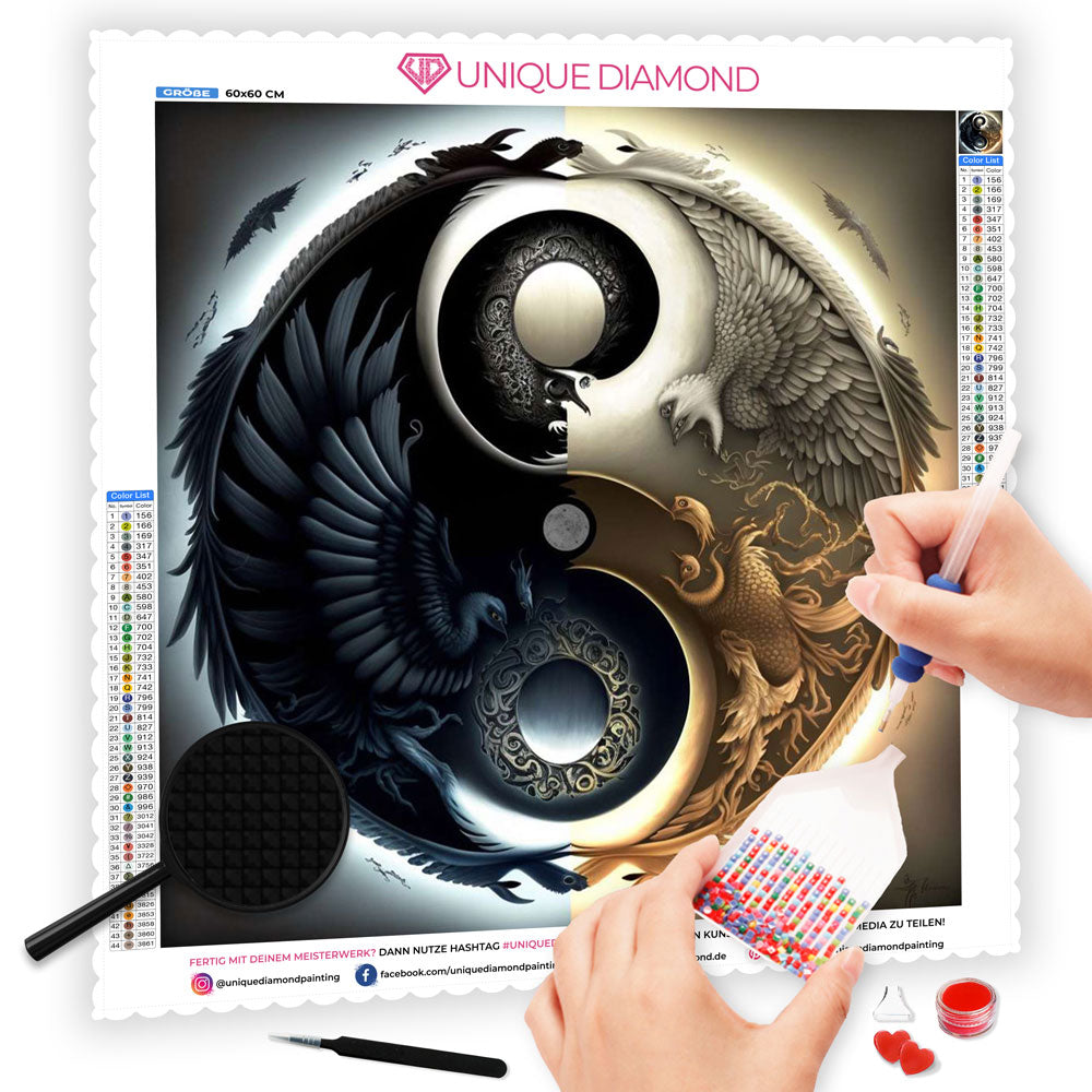 5D Diamond Painting Yin und Yang, Unique-Diamond