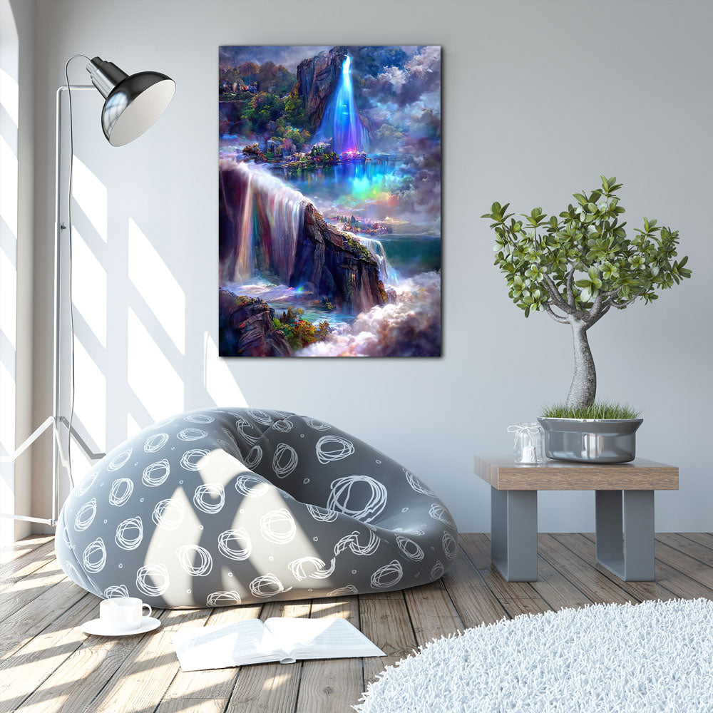 5D Diamond Painting AB Steine Fantasy Wasserfall