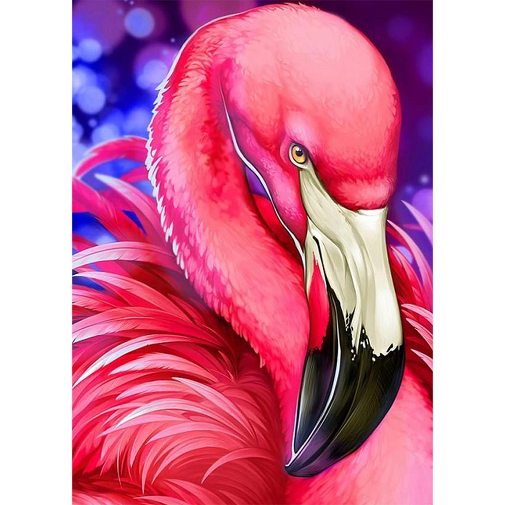 5D Diamond Painting Flamingo Abstrakt