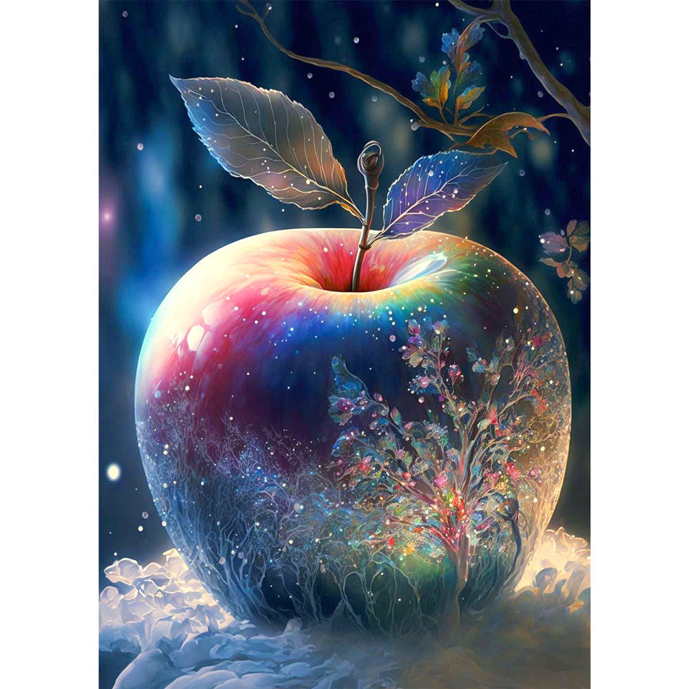 5D Diamond Painting AB Steine Ice Apple, Unique-Diamond