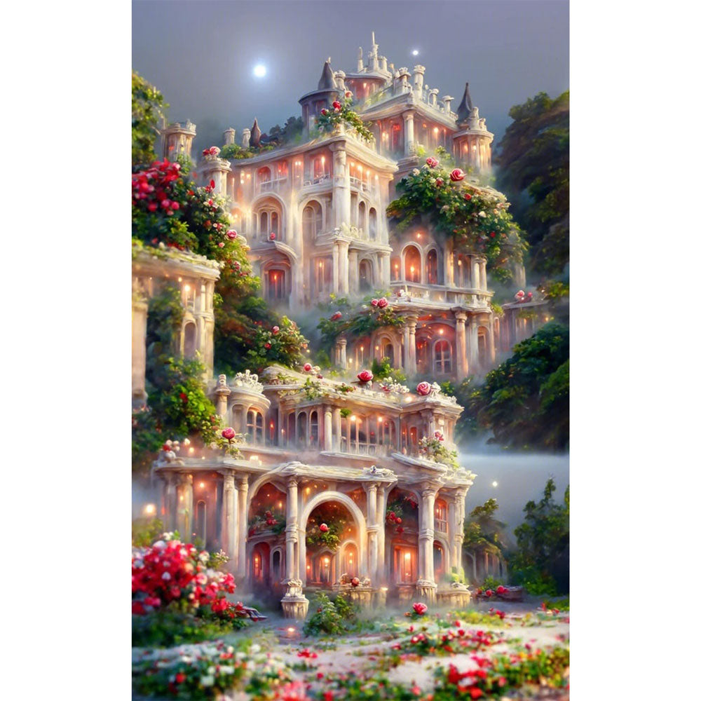 5D Diamond Painting XXL AB Steine Schloss, Unique-Diamond