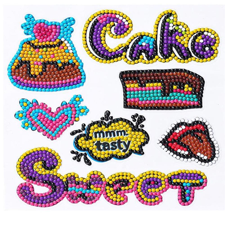 5D Diamond Painting Sticker Set Cake