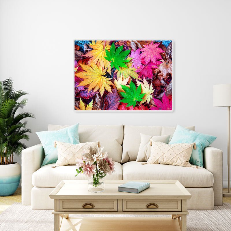 5D Diamant Painting Farbige Blätter - Unique-Diamond