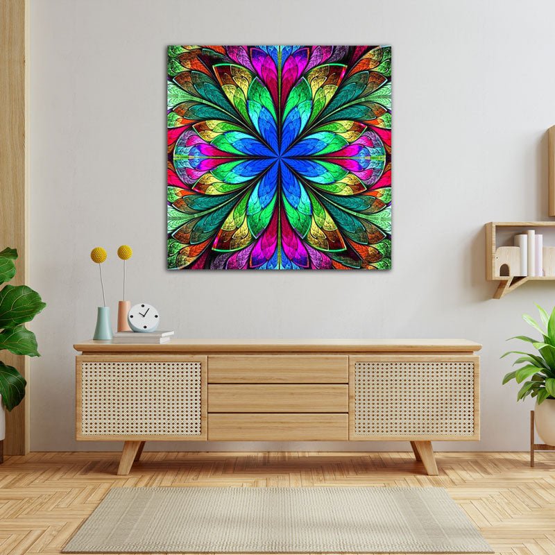 5D Diamond Painting AB Steine farbige Mandala Blume - Unique-Diamond