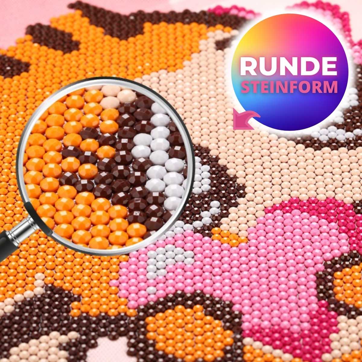 5D Diamond Painting AB Steine Wölfe im Traumfänger - Unique-Diamond