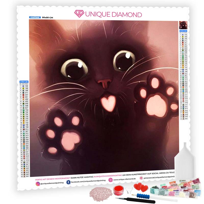 5D Diamond Painting Cartoon Katze - Unique-Diamond