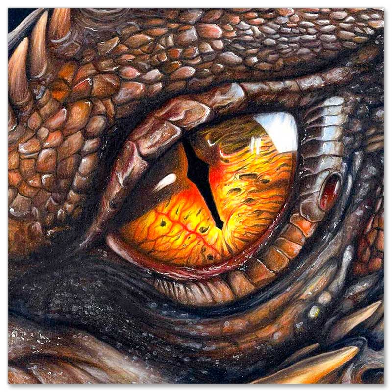 5D Diamond Painting Drachen Auge - Unique-Diamond