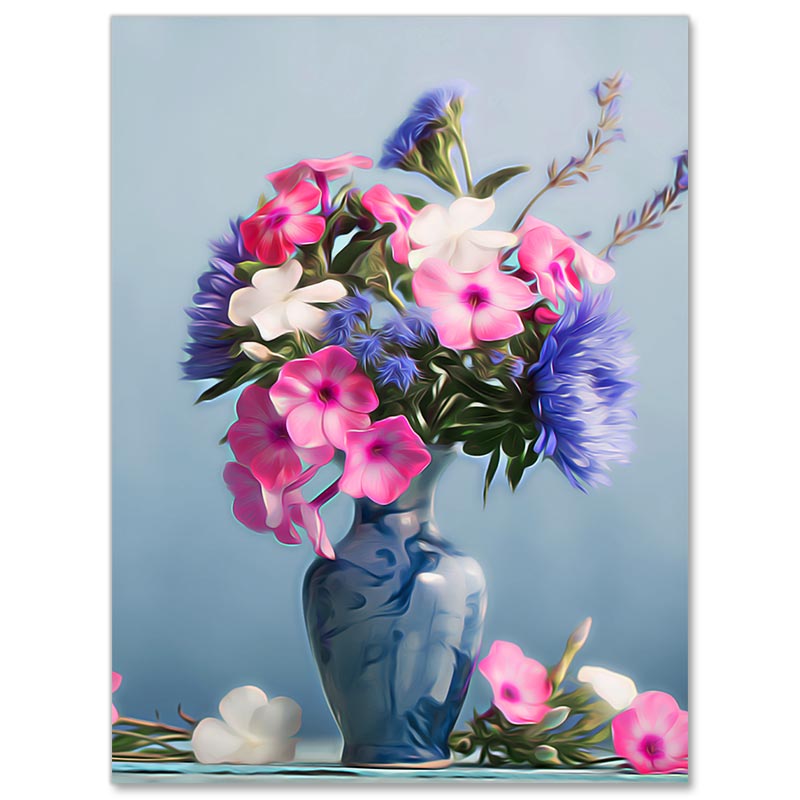 5D Diamond Painting Exclusive Bunter Blumenstrauß - Unique-Diamond