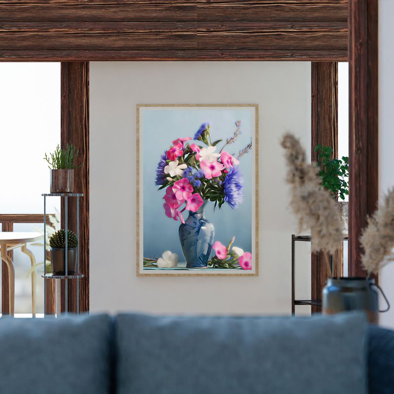 5D Diamond Painting Exclusive Bunter Blumenstrauß - Unique-Diamond