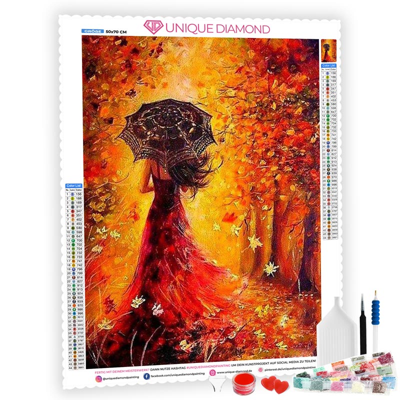 5D Diamond Painting Herbsttag - Unique-Diamond