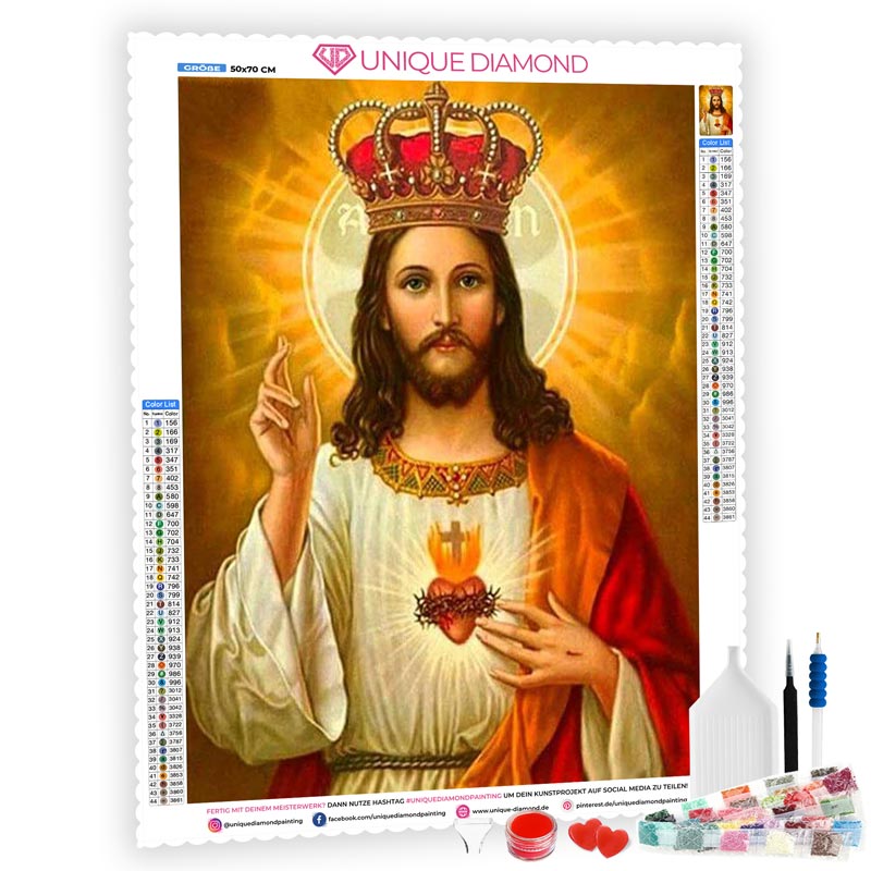 5D Diamond Painting Jesus Aura - Unique-Diamond