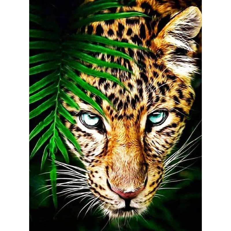 5D Diamond Painting Leopard im Wildnis - Unique-Diamond