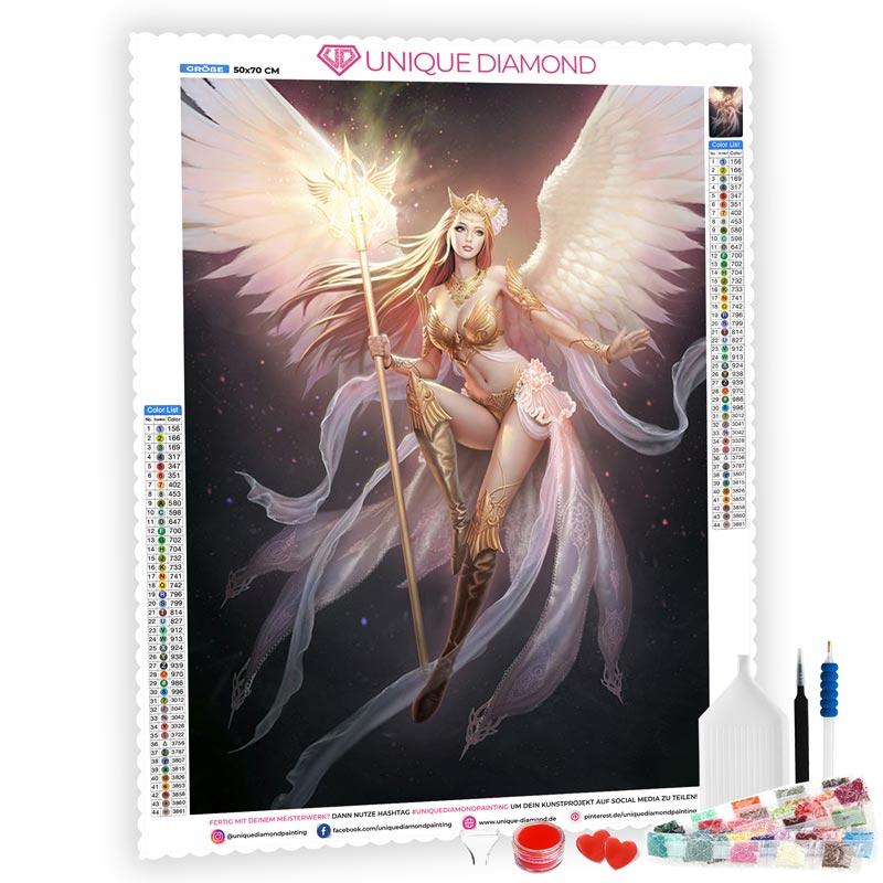 5D Diamond Painting Leuchtender Engel - Unique-Diamond