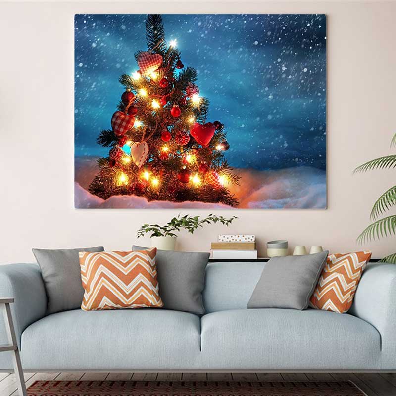 5D Diamond Painting Leuchtender Weihnachtsbaum - Unique-Diamond