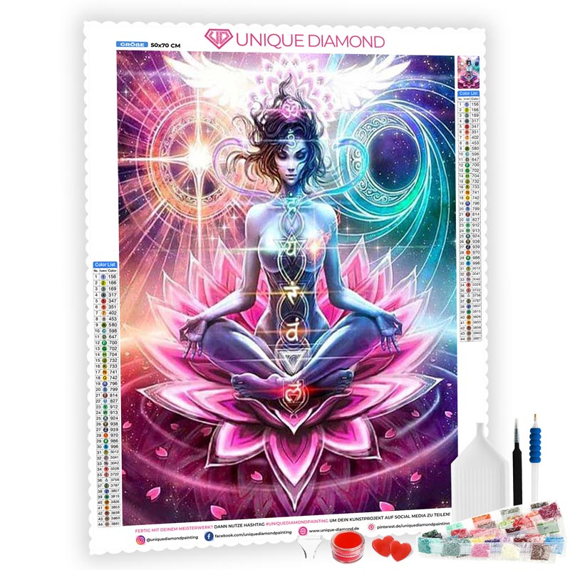 5D Diamond Painting Lotus Buddha - Unique-Diamond