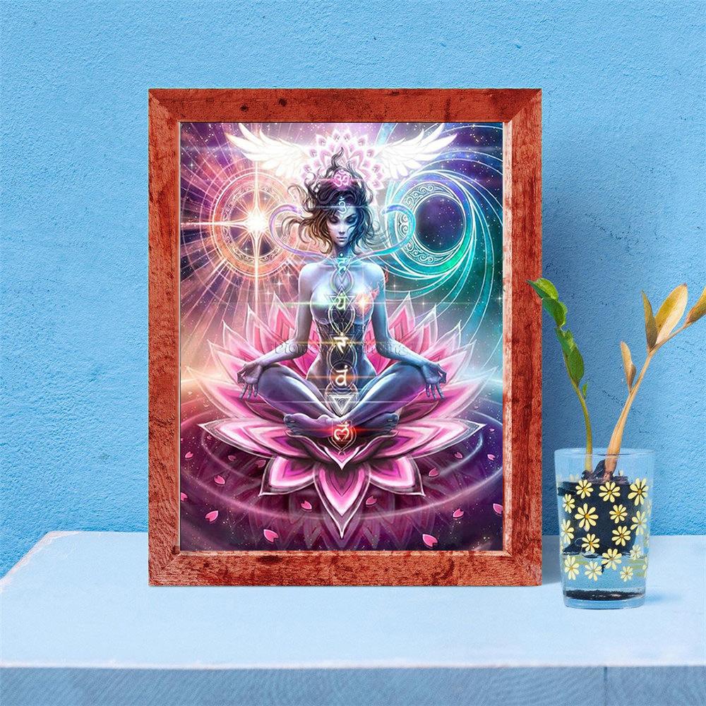 5D Diamond Painting Lotus Buddha - Unique-Diamond