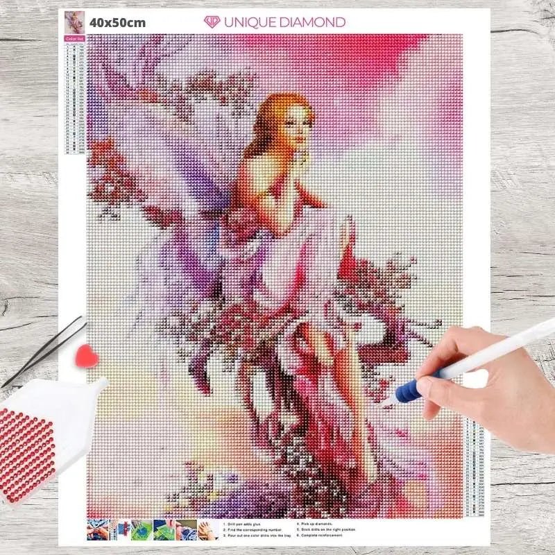 5D Diamond Painting Schmetterling Fee - Unique-Diamond