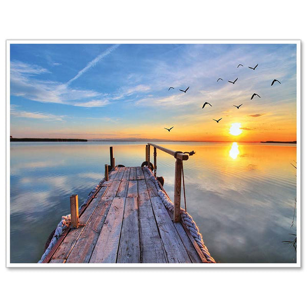 5D Diamond Painting Sonnenuntergang am Meer - Unique-Diamond