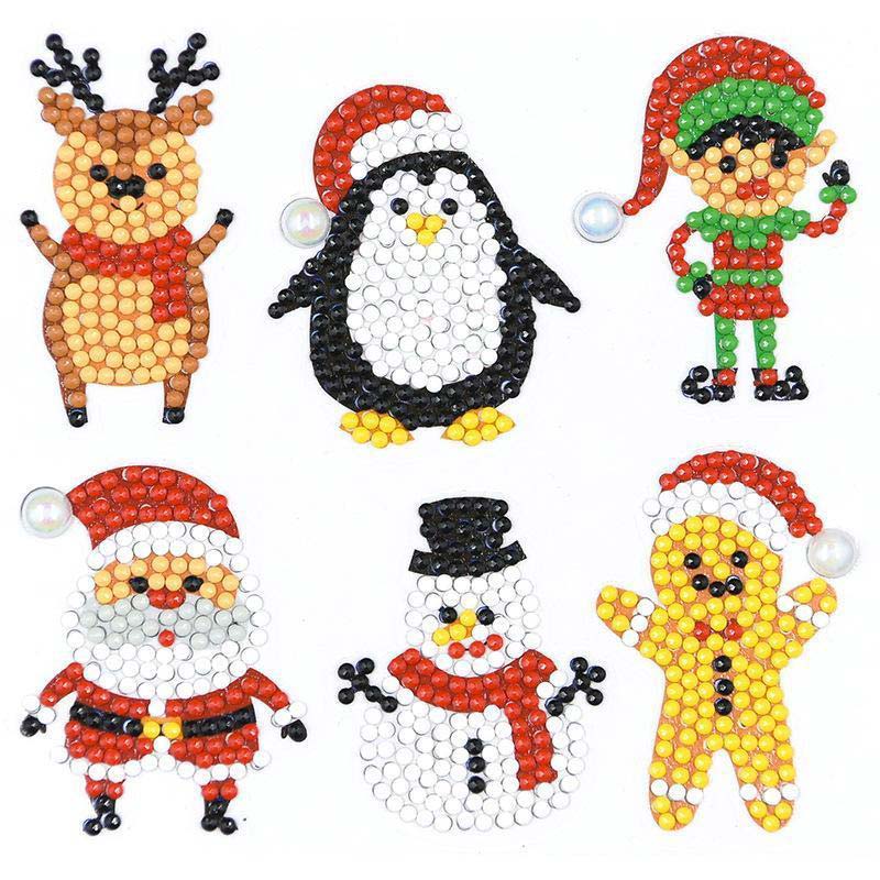 5D Diamond Painting Sticker Set 2 Christmas für Kinder - Unique-Diamond