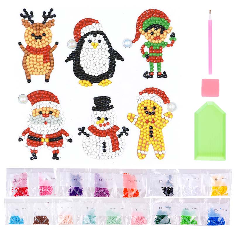 5D Diamond Painting Sticker Set 2 Christmas für Kinder - Unique-Diamond