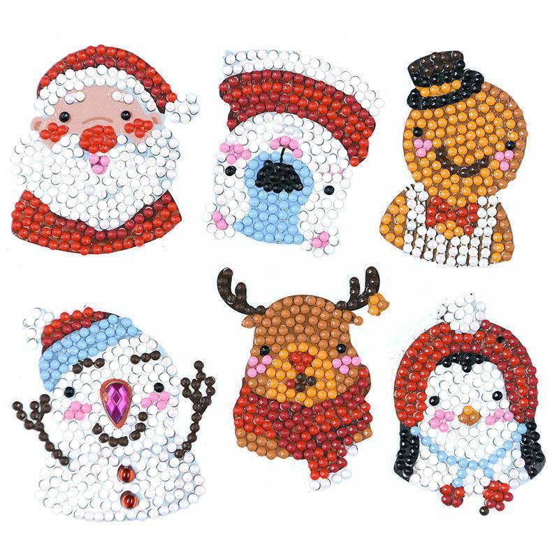 5D Diamond Painting Sticker Set 3 Christmas für Kinder - Unique-Diamond