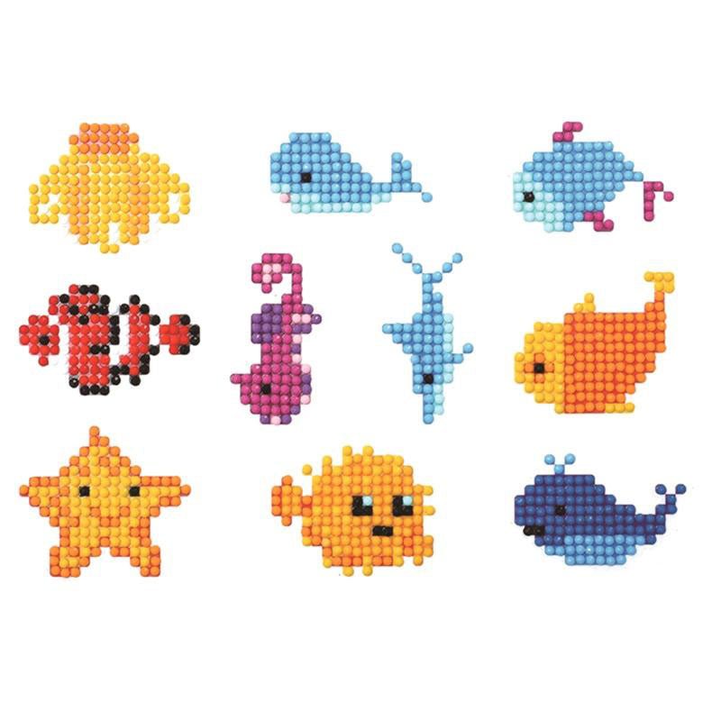 5D Diamond Painting Sticker Set Fische für Kinder - Unique-Diamond