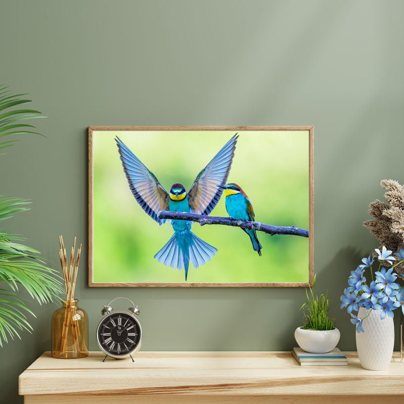 5D Diamond Painting Vögel auf einem Zweig - Unique-Diamond