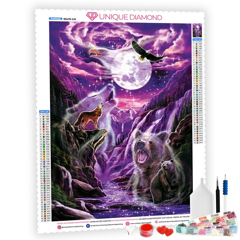 5D Diamond Painting Wettkampf der Schreihälse - Unique-Diamond