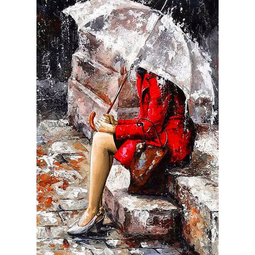 5D Diamond Painting Woman with umbrella - Unique-Diamond