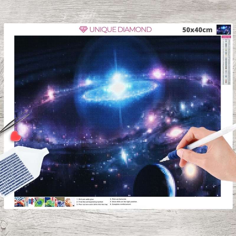 5D Diamond Painting Wunderschönes Universum - Unique-Diamond