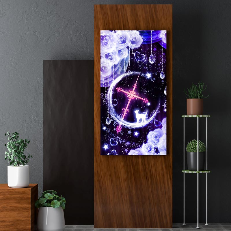5D Diamond Painting XXL AB Rosen mit Kreuz - Unique-Diamond