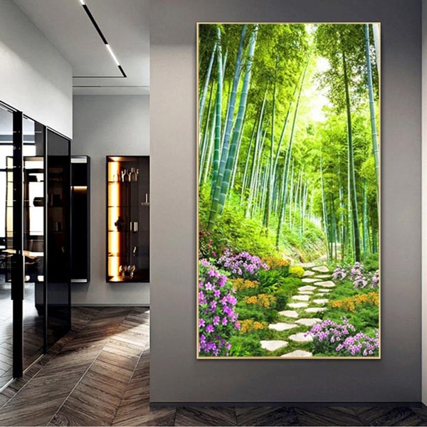 5D Diamond Painting XXL Waldweg - Unique-Diamond