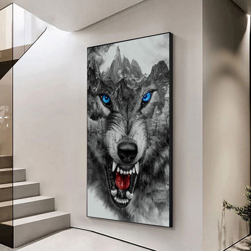 5D Diamond Painting XXL Wolf Gebirge - Unique-Diamond